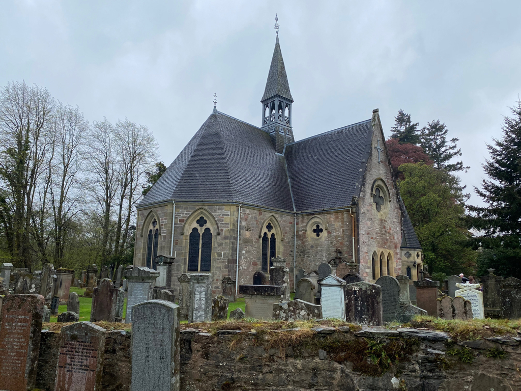 Church in Luss, Scotland on Loch Lomond.