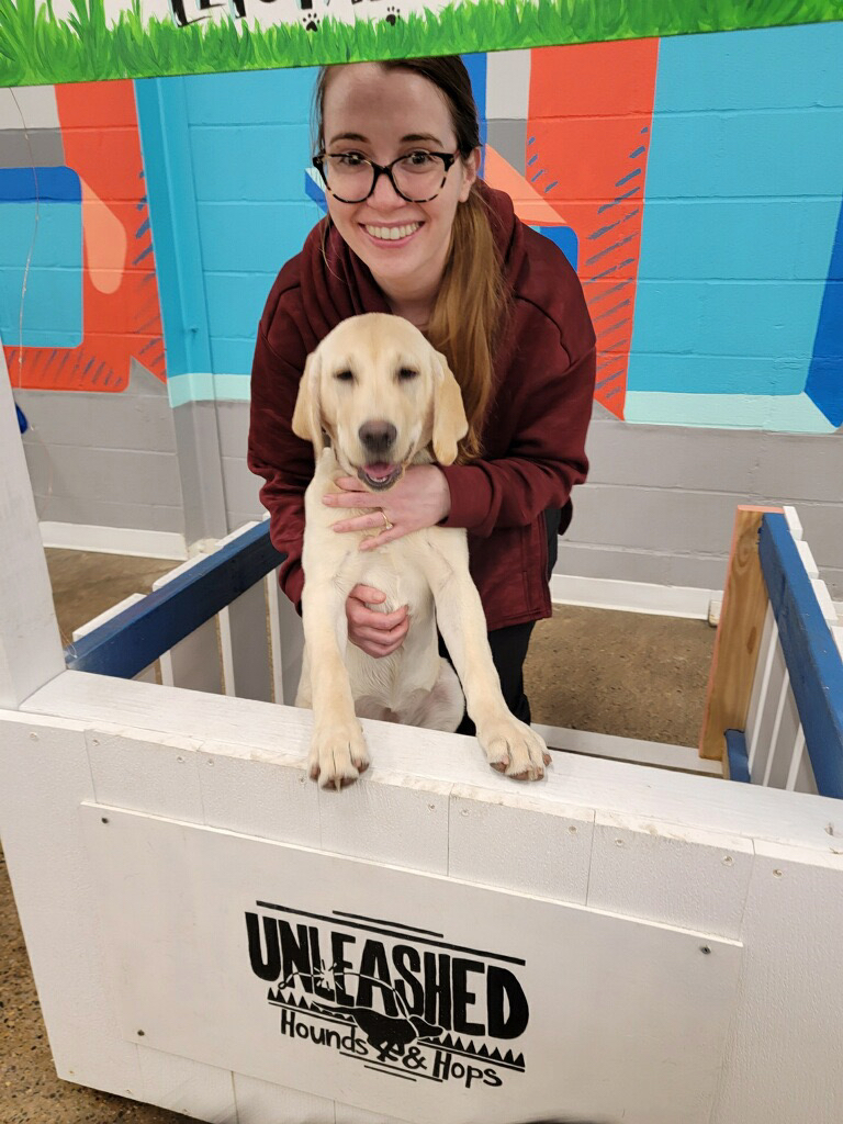 Stephanie and Willow at Hops-and-Hounds