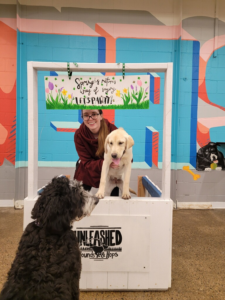 Stephanie and Willow at Hops-and-Hounds